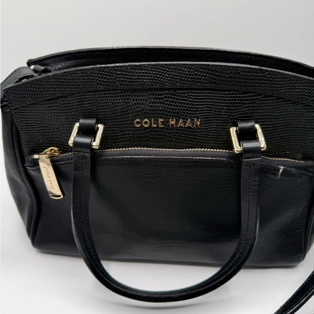 Cole Haan Black Satchel Bag - Picture 2 of 5
